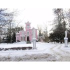 Wellsville: The Pink House, Wellsville, NY on my visit, winter of 2008