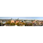 Chattanooga: : Chattanooga TN Riverfront. A panorama view of the Tennessee River, Aquarium and surrounding buildings.