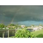 Charlotte Harbor: Water Spout and Rainbow over Charlotte Harbor