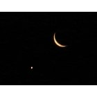 Vero Beach South: Night Sky in the Treasure Coast: The moon and Venus sharing the sky