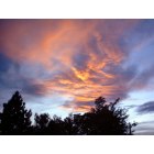 Akron: Sunset over park in Akron, Co