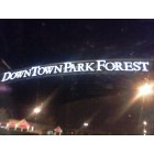Park Forest: Downtown Park Forest Banner at Night