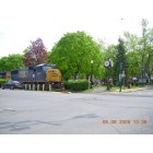 Hudson: : 7th Street Park and the daily CSX train