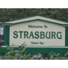 Strasburg: Town sign
