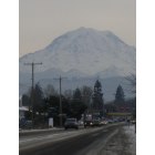 Orting: Looking south on Washington Ave N toward Mount Rainier