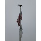 Brighton: Flag Pole at Schneider Park after the Ice Storm in December 2007