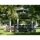 Hoosick Falls: Band Stand in Wood Memorial Park