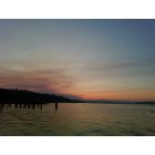 Tacoma: : Sun setting over Tacoma Water Front
