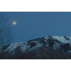 Mapleton: April Moon Over Maple Mountain