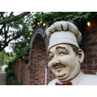 Aiken: : This little chef welcomes all customers of Casa Bella Italian Restraurant in downtown Aiken.