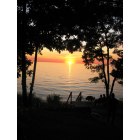 Stevensville: Sunset across Lake Michigan in Stevensville