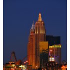 Las Vegas: : NY NY at sundown