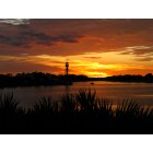 The Villages: : A beautiful sunset at Lake Sumter Village