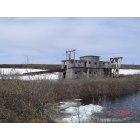 Nome: Abandoned gold dredge on outskirts of Nome
