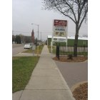 Barnesville: Sign at City Hall and Library, Barnesville, MN