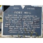 Fort Mill: Plaque of history of Fort Mill