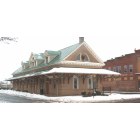 Orange: train station in winter