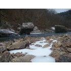 Fort Payne: : Snow and Ice in Little River Canyon Jan 2010