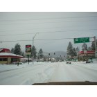 Libby: Snow covered roads in Libby, Montana
