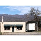 Andrews: Andrews Community Radio Station in Andrews, NC w/mountains in background