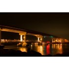 Sebastian: Sebastian Inlet Bridge (A1A) at night.