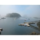 Georgetown: The fog is lifting... (Five Islands, ME)