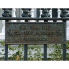 New Orleans: : An interesting historical plaque in front of a house in the Garden District.