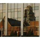 Bartlesville: First United Methodist Church and Price Tower reflection - Bartlesville, OK
