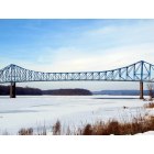 Savanna: Savanna/Sabula Bridge in Winter