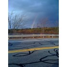Scituate: Rainbow over Reservoir from Hwy 101 in Scituate, RI