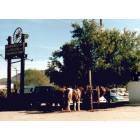 Picture Rocks: Outside the local saloon/general store