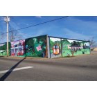 Jackson: : murals across from the Neely House & N.C.&St.L. Depot & Railroad Museum