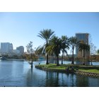Orlando: : view to downtown Orlando from park