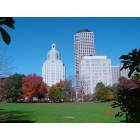 Hartford: In Bushnell Park looking at CityPlace and skyline