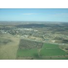 West: Aerial view of town of West, TX looking northeast