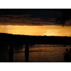 West Glendive: Sunset over the Yellowstone River in West Glendive