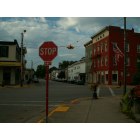 Camden: Main Street intersection. one of our two traffic lights.
