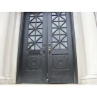 Seymour: Doors of old historic building in Seymour, IN