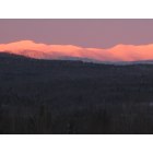 Woodbury: Sunset over Mt. Mansfield from West Woodbury in Winter