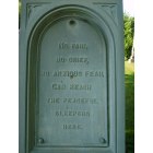 Eaton: Gravestone in Eaton Cemetary