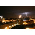 Milwaukee: : Fireworks and a lightning storm over Milwaukee, WI