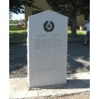 Mentone: Marker in front of Loving County Courthouse.