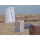 Hardesty: Porta Potty at Pleasant Ridge Cemetary, Hardesty, OK