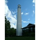 Corning: : The Gaffer - Formerly a thermometer tube glass pulling tower, now a local Corning landmark.