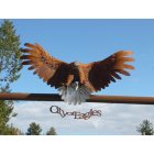 Libby: City of Eagles Sculpture over Mineral Avenue