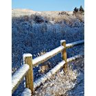 Kemmerer: snowy fence on the Kemmerer walking trail