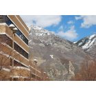 Provo: : View of "the Y" from BYU campus, Benson Building
