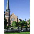 Schenectady: First United Methodist Church, from Veteran's Park