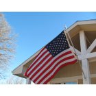 Mount Hope: Old Glory flies everyday at my sister's house