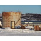 Unalakleet: Old Fuel Tank in Unalakleet